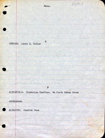 Settlers' origins in Massachusetts 1